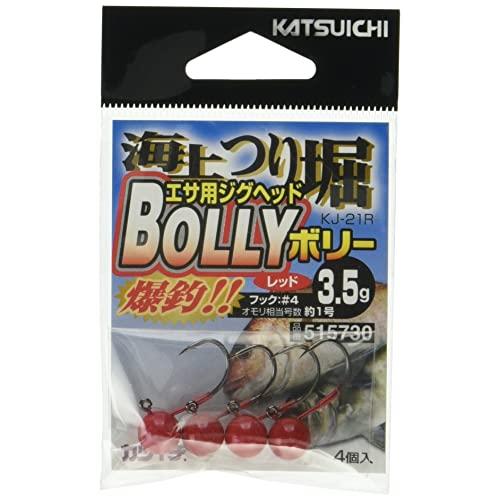 カツイチ(KATSUICHI) KJ-21R 海上つり堀 BOLLY レッド #4-3.5g KJ-...