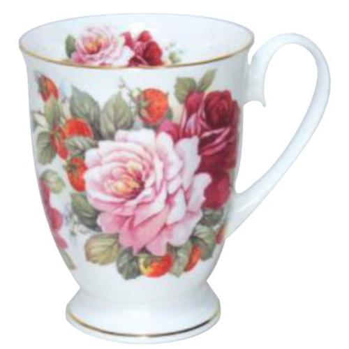 ロイヤルアーデン マグカップ ボーンチャイナ 『電子レンジ対応』 バラ柄 ローズ 37096