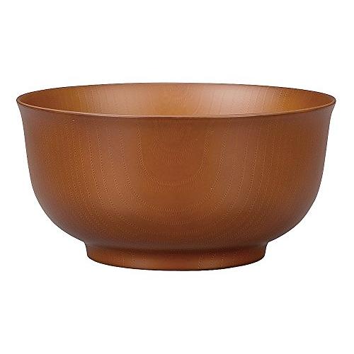 宮本産業 どんぶり 木目 羽反型 ライトブラウン 4512951116885 1100ml