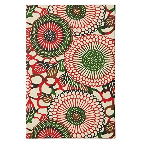 尚雅堂 友禅 朱印帳 goen 表題シール付き グリーン G-4