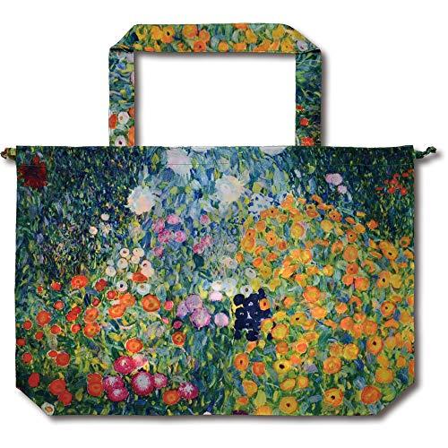 ユーパワー バッグカバー マルチカラー 22cm(紐長) レインバッグ 名画シリーズ クリムト「フラ...