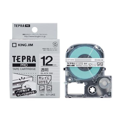 純正 キングジム(Kingjim) テプラPROテープカートリッジ キレイにはがせるラベル 12mm...