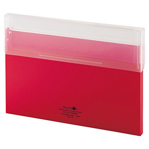 リヒトラブ コングレスケース 書類 ファイルケース A4 薄型 赤 A5035-3