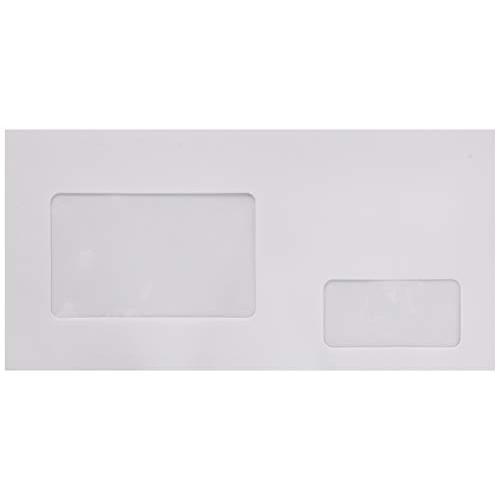 菅公工業 封筒 二ツ窓付 ホワイト 100枚 シ877