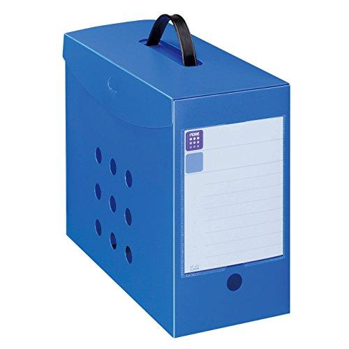 ライオン事務器 ボックスファイル ノイル A4 フタ付 BF-42n-B ブルー