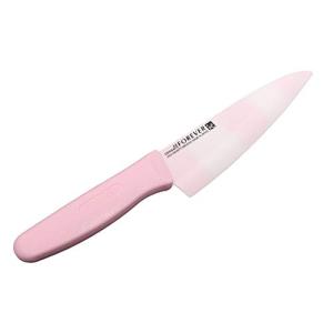 フォーエバー 銀抗菌カラーセラミック包丁 140mm KC-14PP・ピンク縞×ピンク｜川西ストア