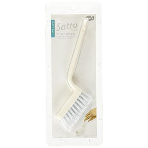 山崎産業(Yamazaki Sangyo) お風呂掃除 目地 ブラシ Satto ホワイト 1350...