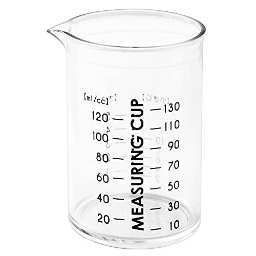 アンドエヌイー(&amp;NE) 計量カップ 130ml nikii クリア 小 日本製 耐熱 電子レンジ対...