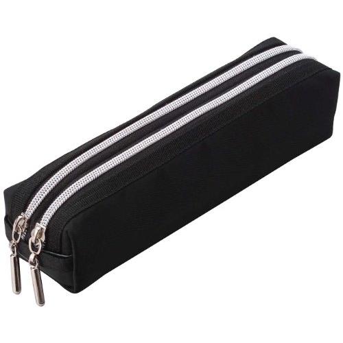 レイメイ藤井 ペンケース 筆箱 ダブルファスナー ブラック FY276B