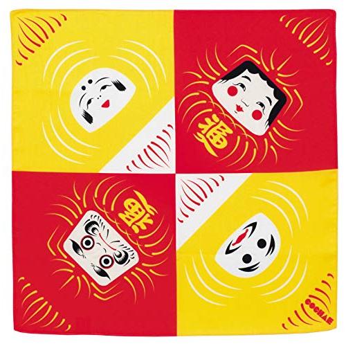 むす美 風呂敷 ふろしき 48cm 福コチャエ だるま (アカ) 20464-103