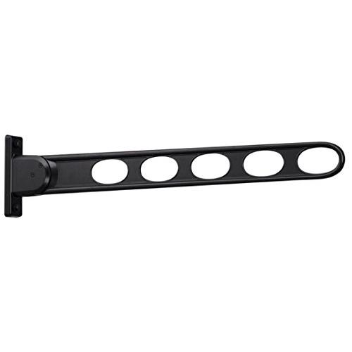 川口技研 窓壁用物干し ホスクリーン HK-75-BL ブラック 1本