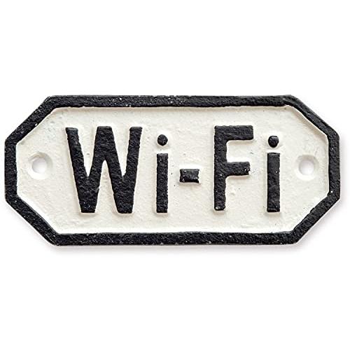 ポッシュリビング 63571 サインプレート Wi-Fi ホワイト 11.5×0.5×5cm