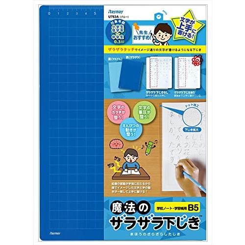 レイメイ藤井 下敷き 魔法のザラザラ下じき B5 0.3mmドット ブルー U783A