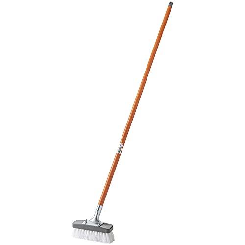 山崎産業(Yamazaki Sangyo) 抗ウイルス剤配合 日本製 デッキブラシ ベランダ 屋外 ...