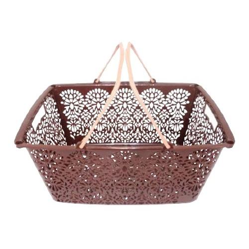 マハロカンパニー レジかごバスケット ショコラクッキー 幅507×奥行360×高さ240mm