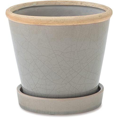 ポッシュリビング 30738 グロッシーポット ムーンミスト 13.5×13.5×13cm