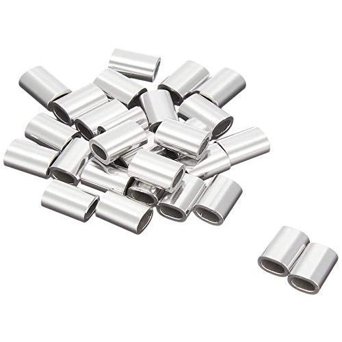 ニッサチェイン アルミオーバルスリーブ ワイヤーロープ径1.2mm用 30個入 P-1893