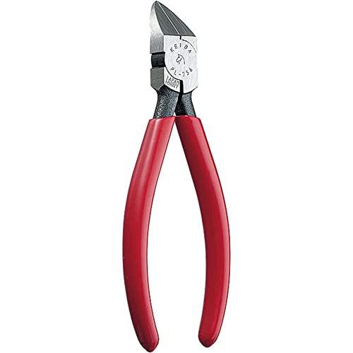 ケイバ プラスチック用ニッパー 刃先形状フラット 45度タイプ 150mm PL-756