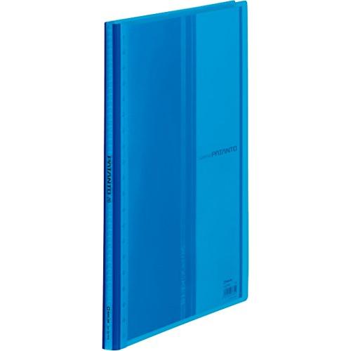 キングジム クリアファイル パタント 透明 20ポケット A4タテ 青 182TPN-B