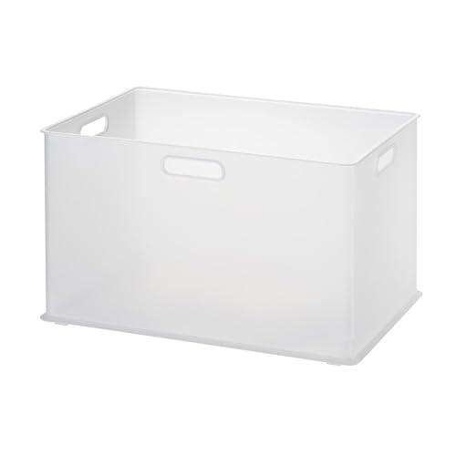 サンカ インボックス 「カラーボックスにぴったりフィット」する収納ボックス Lサイズ クリア (幅3...