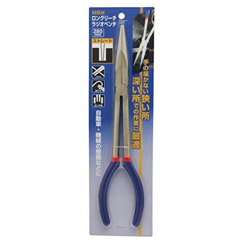 高儀 M&amp;M ロングリーチ ラジオペンチ ストレート 280mm