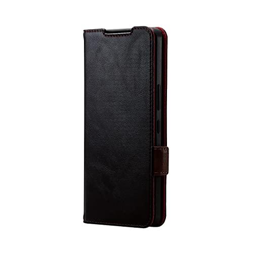 エレコム AQUOS R7 (SH-52C) ケース カバー 手帳型 レザー 耐衝撃 マグネット付き...