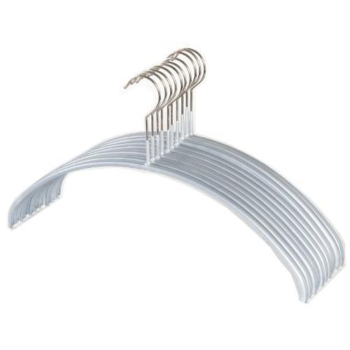 マワ すべり落ちない ハンガー 人体ハンガー ドイツ製 10本組 シルバー 110564