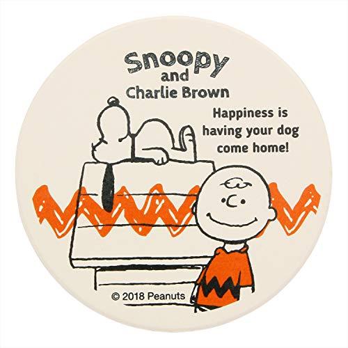 「 ピーナッツ 」 スヌーピー&amp;チャーリー・ブラウン 吸水コースター 493508