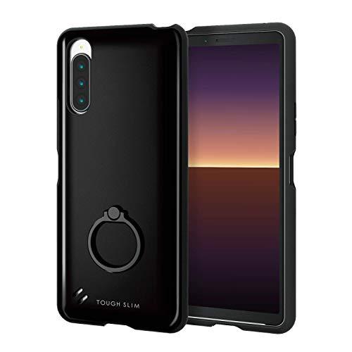 エレコム Xperia 10 II ケース TOUGH SLIM 耐衝撃×薄軽×リング エアークッシ...