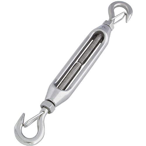 水本 ステンレス 枠式ターンバックル外れ止め付(フック&amp;フック) 2分 B1352