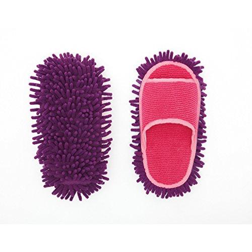 アイメディア(Aimedia) マイクロファイバー履くモップ モップスリッパ お掃除スリッパ 洗える...