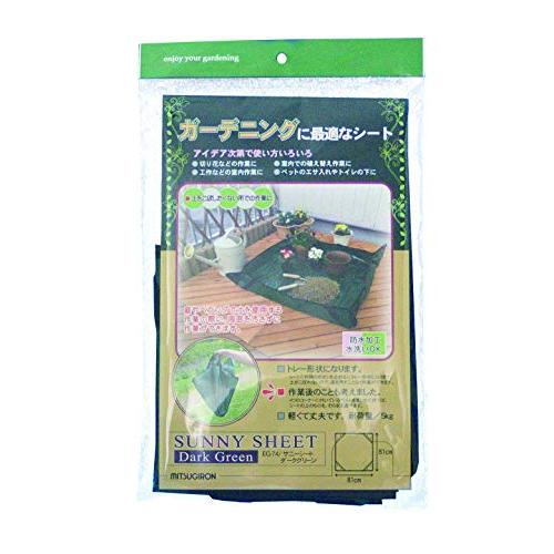 ミツギロン 園芸 シート ダークグリーン 81×81cm サニーシート EG-74