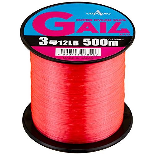 ヤマトヨテグス(YAMATOYO) ナイロンライン ガイム 500m 3号 12lb ピンク