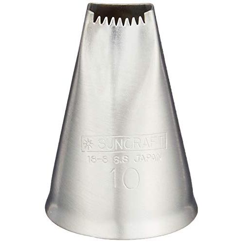 サンクラフト 絞り袋 口金 平波 10mm 日本製 ステンレス 食洗機対応 ケーキ クッキー デコレ...
