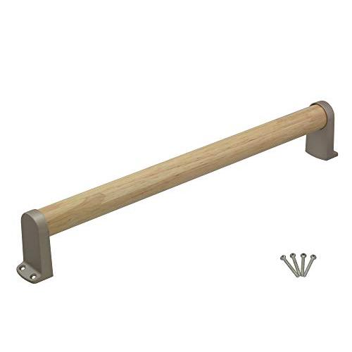 ハイロジック TQOOL 安全・安心 屋内用 木製手すり タテ・ヨコ兼用 450mm 32パイ 耐荷...