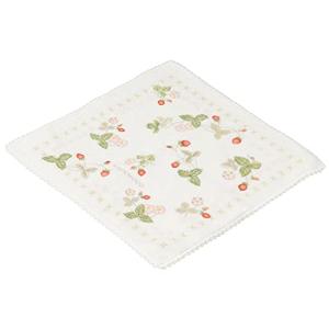 西川(Nishikawa) ハンカチタオル (ミニタオル) 25X25cm ウェッジウッド ワイルド ストロベリー 綿100% 無撚糸シャーリン｜hapitize