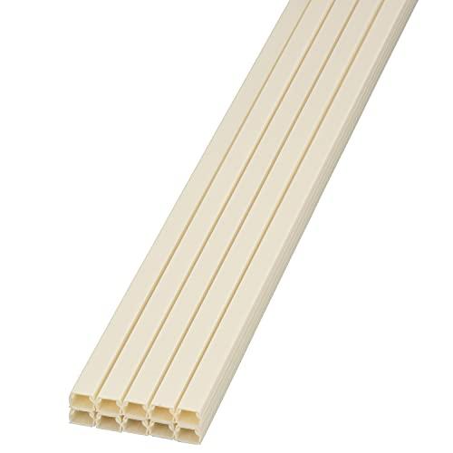 テープ付ABSモール1号 1m ミルキー 10本入 配線カバー 配線モール ケーブルカバー DZ-A...