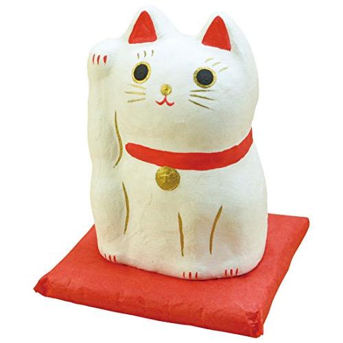 ヤマコー はりこーシカ 招き猫 白 89597