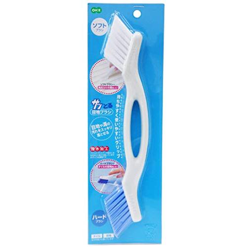 オーエ ブラシ 白 約縦25×5×1.7cm サッとる 目地ブラシ お風呂清掃