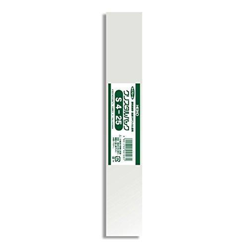 シモジマ(Shimojima)透明袋 OPPクリスタルパック S4-25 100枚入 (サイズ:厚み...