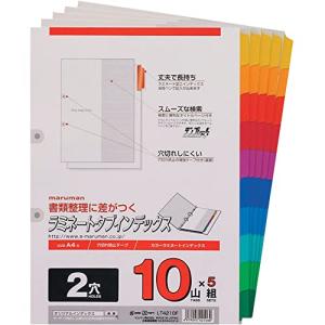 マルマン インデックス A4 2穴 インデックスシート 10山 5組 1冊 LT4210F｜hapitize