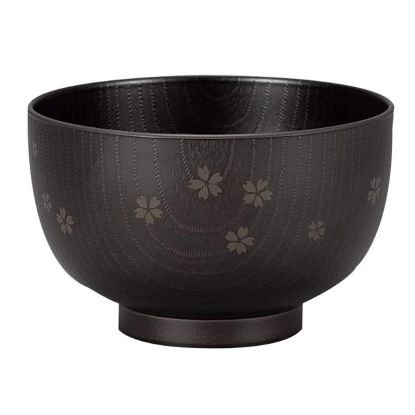 宮本産業 汁椀 木目 さくら チーク サイズ：約φ10.9 H6.9 4512951116380