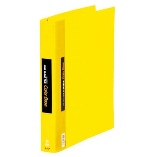 キングジム クリアファイル カラーベース 差替式 最大収納100ポケット 30穴 A4タテ 黄 13...