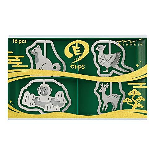 ミドリ(MIDORI) クリップ エッチングクリップス 和の動物柄 43267006