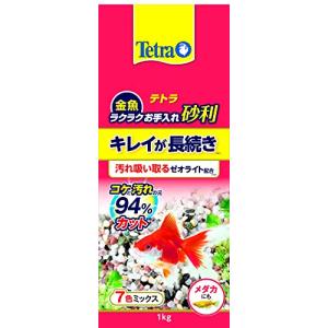 テトラ (Tetra) 金魚 ラクラクお手入れ砂利 7色ミックス 1kg 砂利 底砂 アクアリウム メダカ｜川西ストア