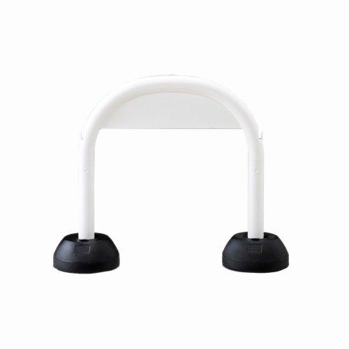 ミツギロン 区画整備用品 アーチスタンド SF-07-W 組み立て式 車止め ホワイト