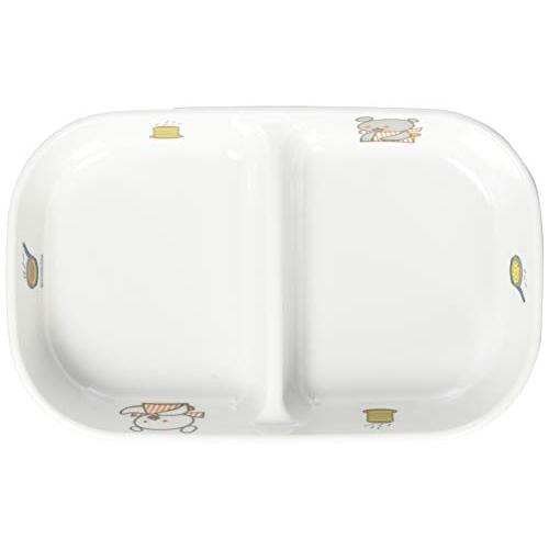 マルケイ こぐまちゃん 角二ツ仕切皿 小 J31 KO