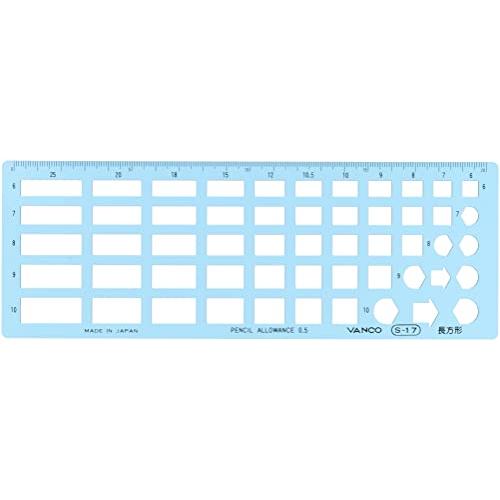 バンコ(Vanco) テンプレート 23.3x8x1cm S-17 ? 20117