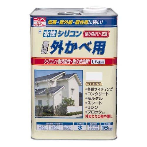 ニッペ 水性シリコン外かべ用16KG アイボリー