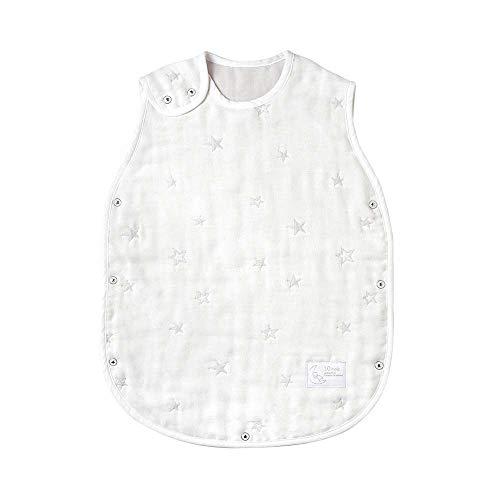 10mois(ディモワ) ふくふくガーゼ(6重ガーゼ) ベビースリーパー コットン100% ホワイト...